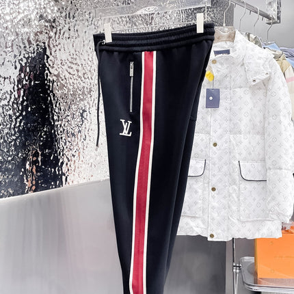 LV BLACK MIX RED TROUSERS 239503