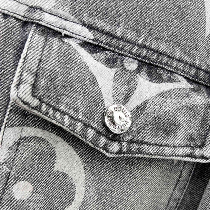 LV ASH GRAY MONOGRAM DENIM JACKET 239524
