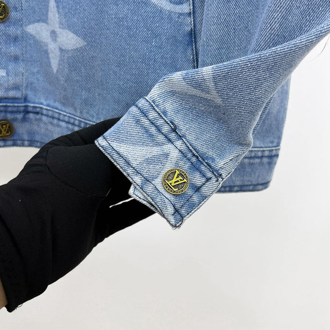 LV ICE BLUE MONOGRAM DENIM JACKET 239523