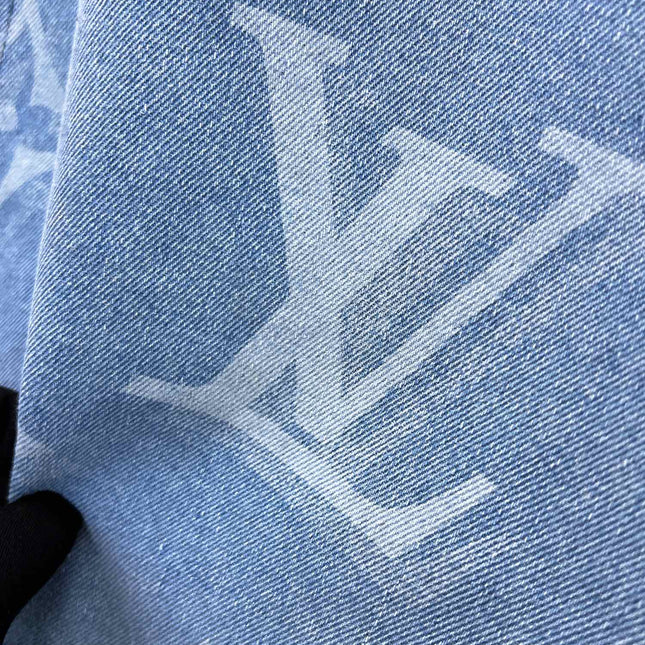 LV ICE BLUE MONOGRAM DENIM JACKET 239523