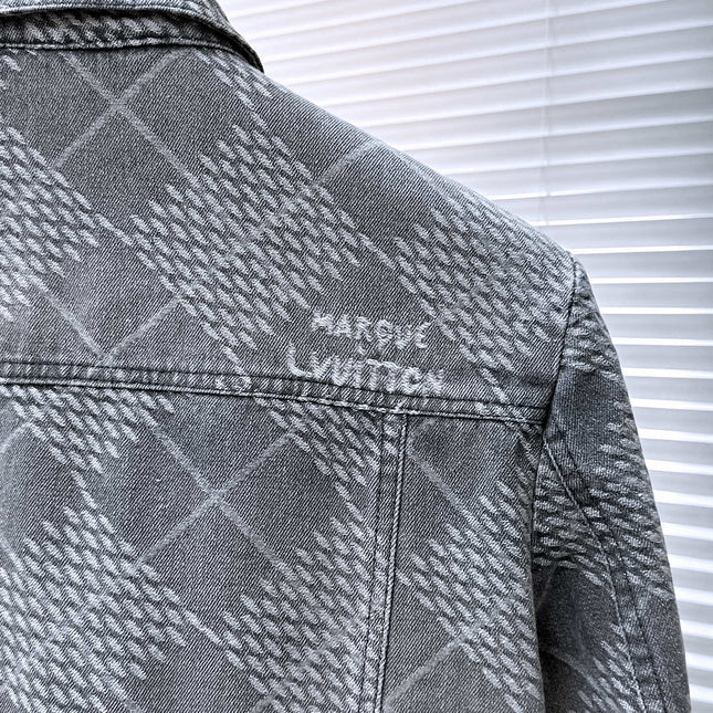 LV SHIRT JACKET IN GRAY DENIM 239127