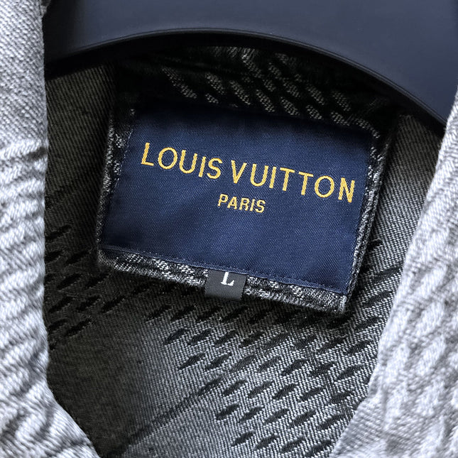 LV SHIRT JACKET IN GRAY DENIM 239127