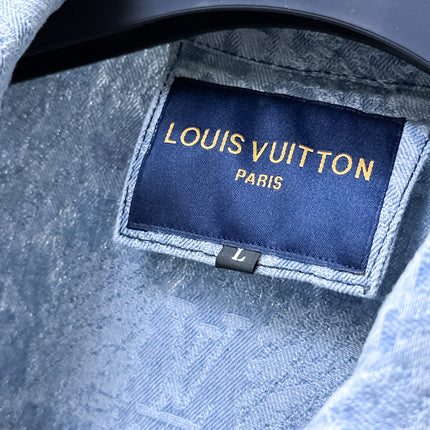LV SHIRT JACKET IN LIGHT BLUE MONOGRAM MIX DAMIER DENIM 239121