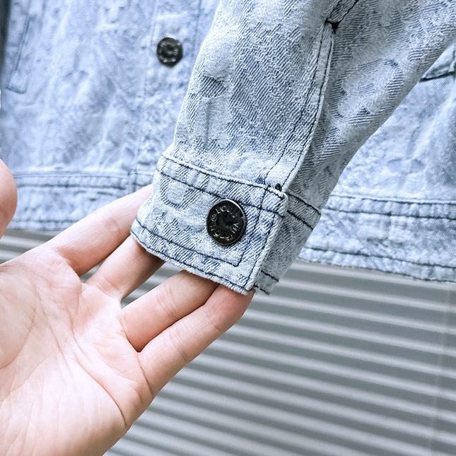 LV SHIRT JACKET IN LIGHT BLUE MONOGRAM MIX DAMIER DENIM 239121