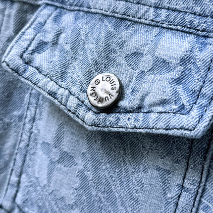 LV SHIRT JACKET IN LIGHT BLUE MONOGRAM MIX DAMIER DENIM 239121