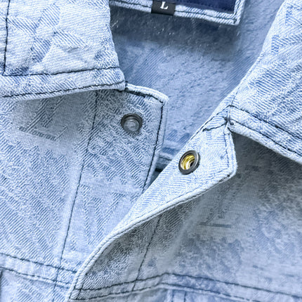 LV SHIRT JACKET IN LIGHT BLUE MONOGRAM MIX DAMIER DENIM 239121