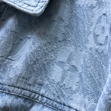 LV SHIRT JACKET IN LIGHT BLUE MONOGRAM MIX DAMIER DENIM 239121