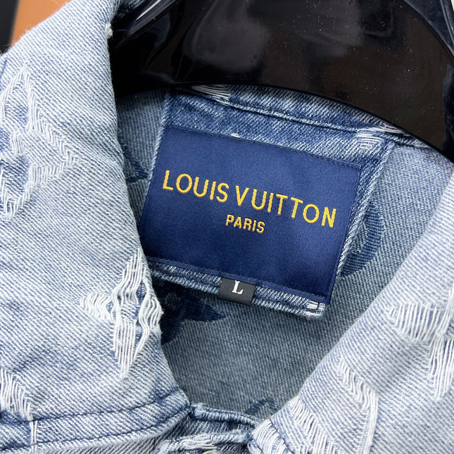 LV LIGHT BLUE MONOGRAM DENIM JACKET 239529