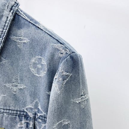 LV LIGHT BLUE MONOGRAM DENIM JACKET 239529