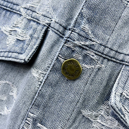 LV LIGHT BLUE MONOGRAM DENIM JACKET 239529