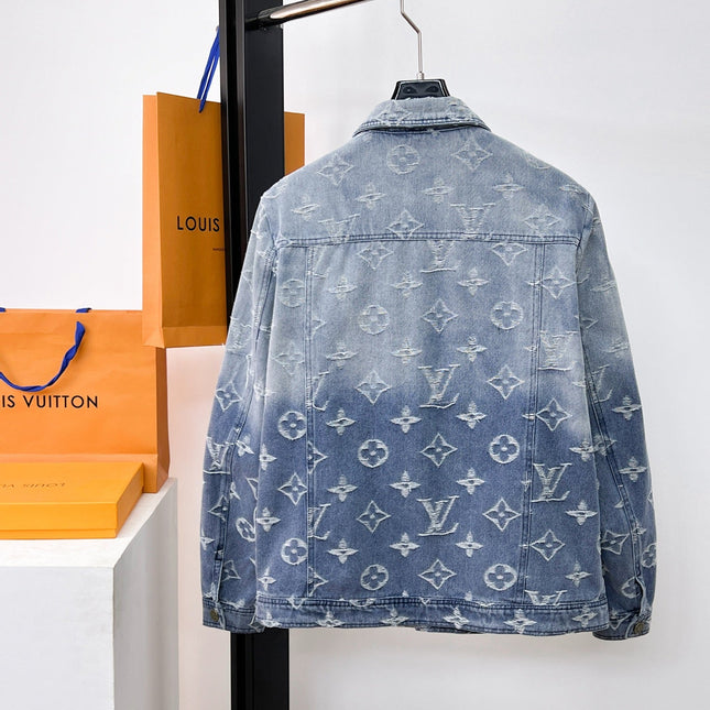 LV LIGHT BLUE MONOGRAM DENIM JACKET 239529