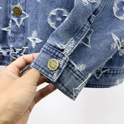 LV LIGHT BLUE MONOGRAM DENIM JACKET 239529
