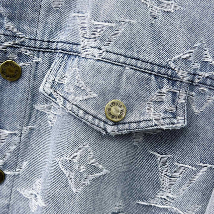 LV LIGHT BLUE MONOGRAM DENIM JACKET 239529