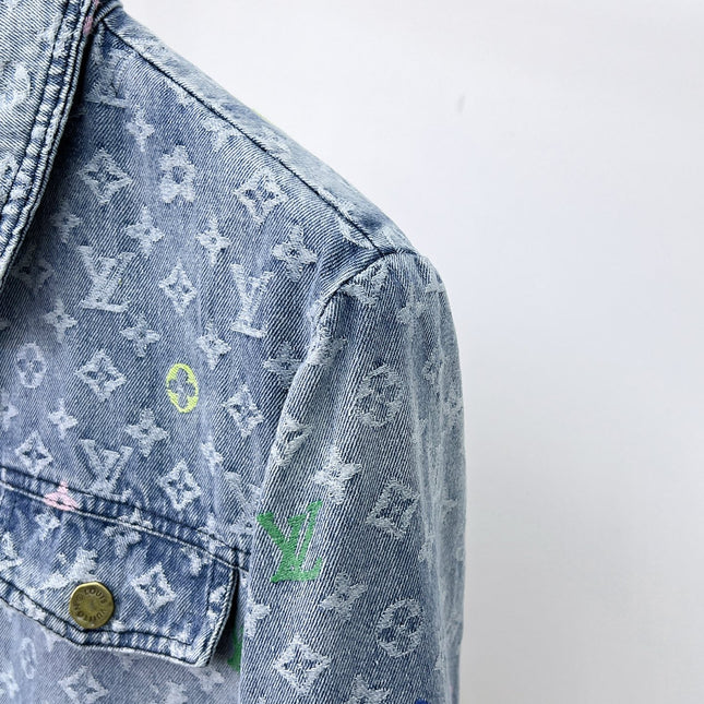 LV LIGHT BLUE DENIM JACKET 239530