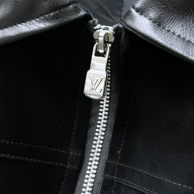 LV SHIRT JACKET IN BLACK SOFT CALFSKIN 239124