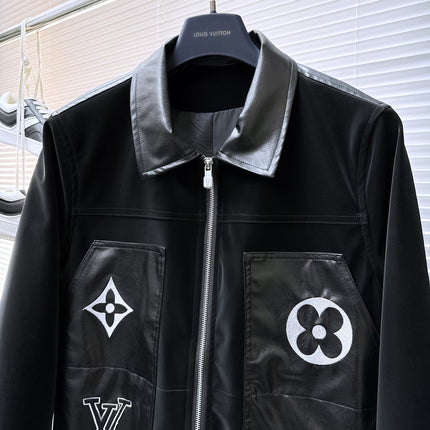 LV SHIRT JACKET IN BLACK SOFT CALFSKIN 239124