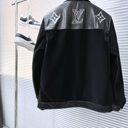 LV SHIRT JACKET IN BLACK SOFT CALFSKIN 239124