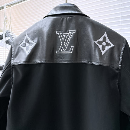 LV SHIRT JACKET IN BLACK SOFT CALFSKIN 239124