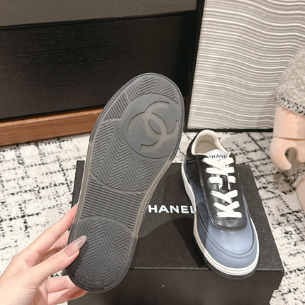 SNEAKER IN BLACK MIX COOL GRAY HAND-POLISHED CALFSKIN 977825