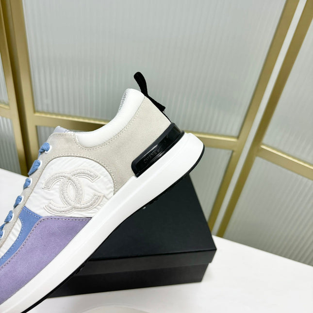 SNEAKER IN AMETHYST PURPLE MIX GREY SUEDE