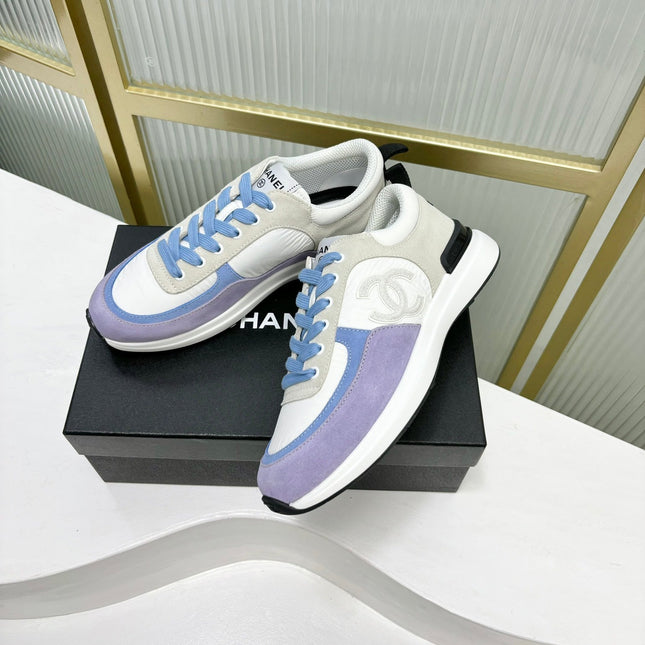 SNEAKER IN AMETHYST PURPLE MIX GREY SUEDE