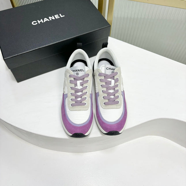 SNEAKER IN VIOLET MIX GREY SUEDE