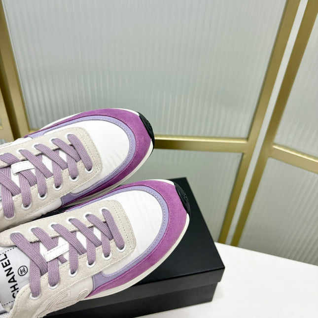 SNEAKER IN VIOLET MIX GREY SUEDE