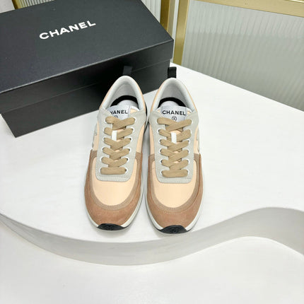 SNEAKER IN CAMEL BROWN MIX BISQUE CREAM SUEDE