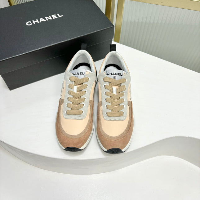 SNEAKER IN CAMEL BROWN MIX BISQUE CREAM SUEDE