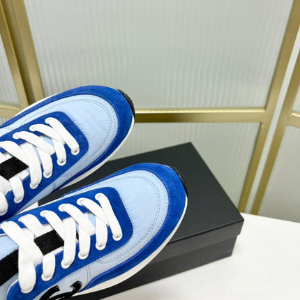 SNEAKER IN SKY MIX COBALT BLUE SUEDE