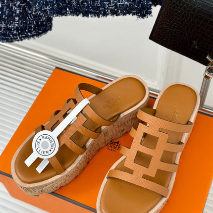 ISABELLA SANDAL BRIGHT BROWN CALFSKIN