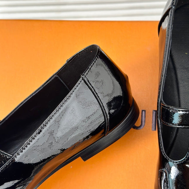 LV WOMEN SOHO FLAT MARY JANE IN BLACK CALFSKIN