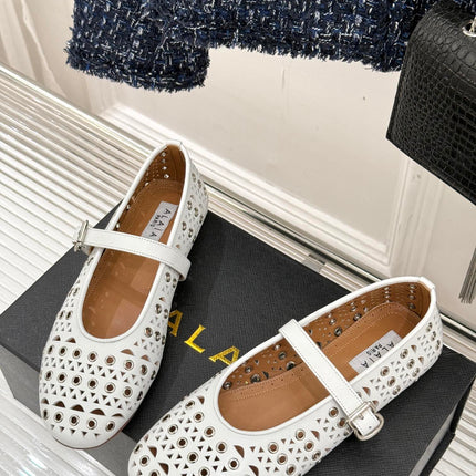 MARY JANE IN WHITE CALFSKIN