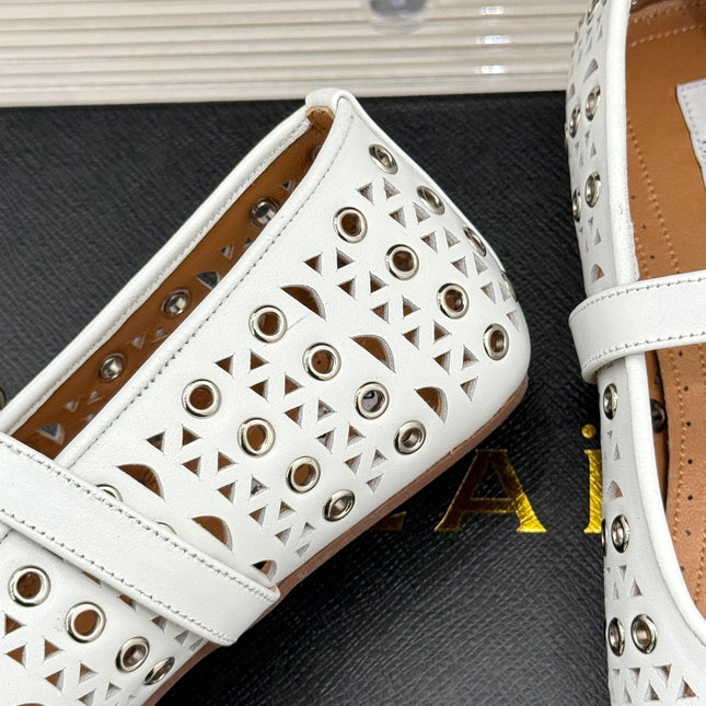 MARY JANE IN WHITE CALFSKIN