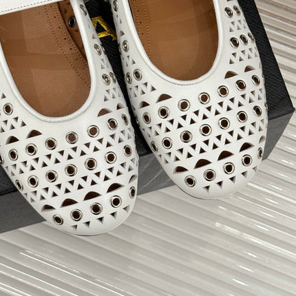 MARY JANE IN WHITE CALFSKIN