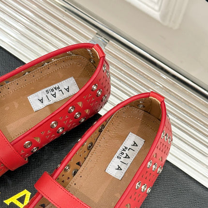 MARY JANE IN CHERRY RED CALFSKIN