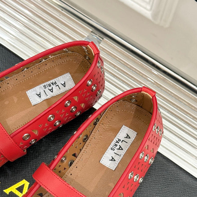 MARY JANE IN CHERRY RED CALFSKIN