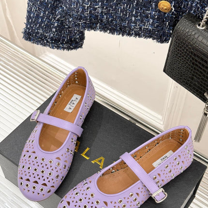 MARY JANE IN PASTEL GRAY CALFSKIN