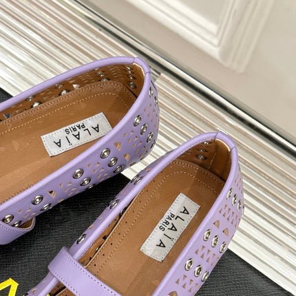 MARY JANE IN PASTEL GRAY CALFSKIN