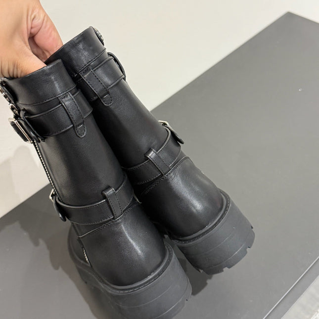 MAJOR ANKLE BOOT IN BLACK CALFSKIN