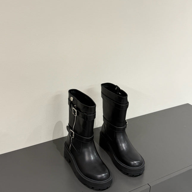 MAJOR ANKLE BOOT IN BLACK CALFSKIN