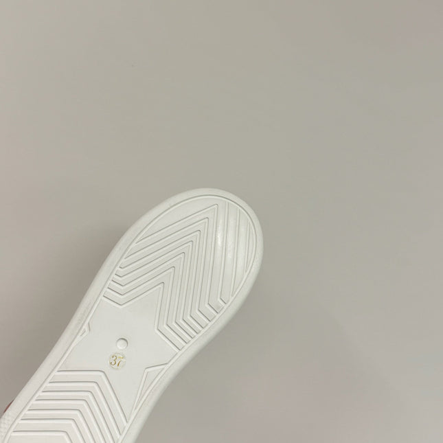 YELLOW STAR SNEAKER WHITE CALFSKIN AND SUEDE CALFSKIN WITH SHEARLING LINING