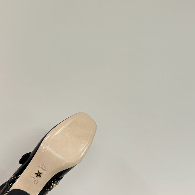 BELLE-D HEELED ANKLE BOOT BLACK PATENT CALFSKIN
