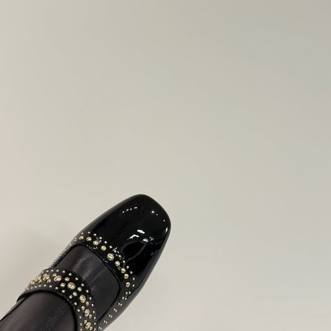 BELLE-D HEELED ANKLE BOOT BLACK PATENT CALFSKIN