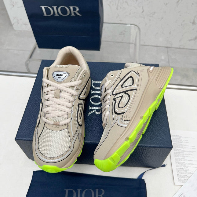 CD B30 SNEAKER KHAKI MESH FABRIC