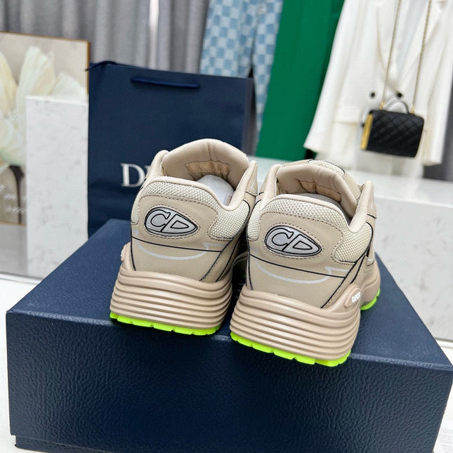 CD B30 SNEAKER KHAKI MESH FABRIC