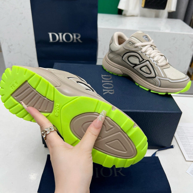 CD B30 SNEAKER KHAKI MESH FABRIC