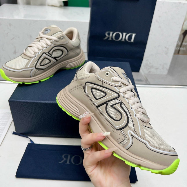 CD B30 SNEAKER KHAKI MESH FABRIC