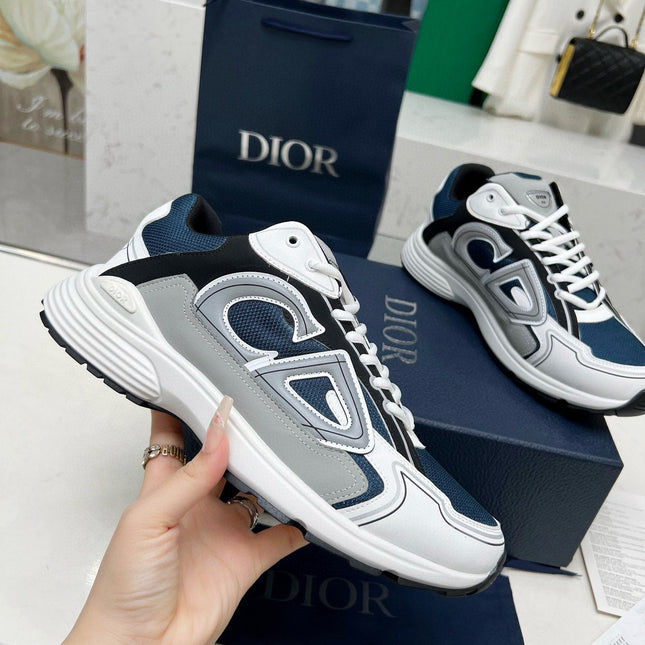 CD B30 SNEAKER AEGEAN AND WHITE MESH FABRIC