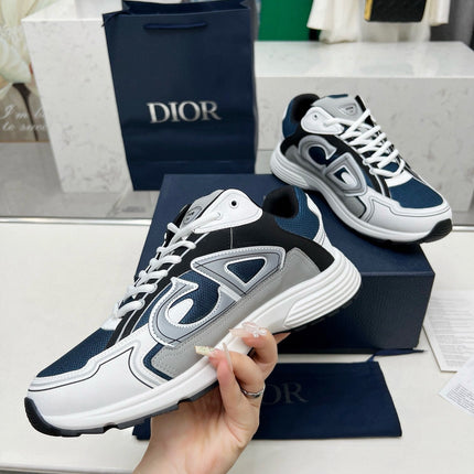 CD B30 SNEAKER AEGEAN AND WHITE MESH FABRIC
